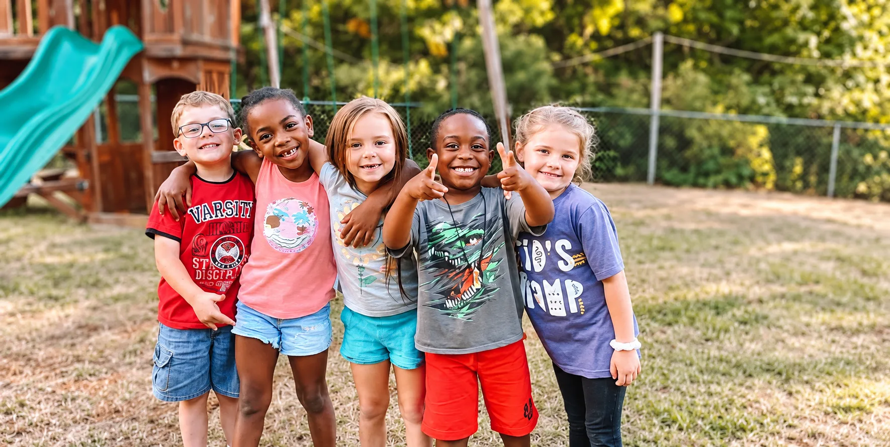 Children laughing together